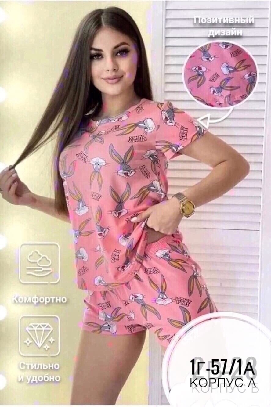 пижама кролик,пижама ,пижама женская темно-серая,пижама,одежда с изображением кролика