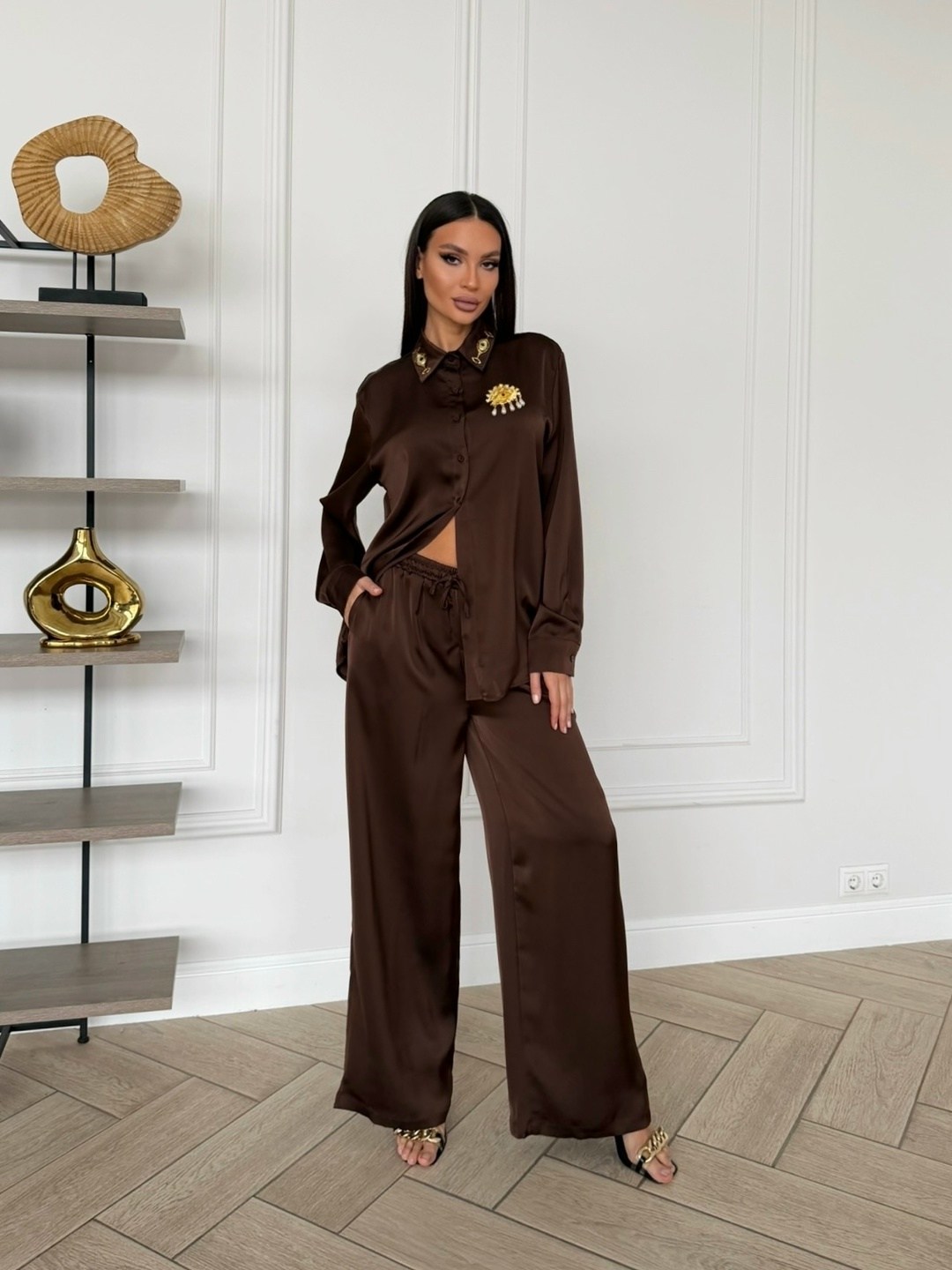 костюм с брюками,шелковый костюм,костюм классический,костюм женский,брючный комплект