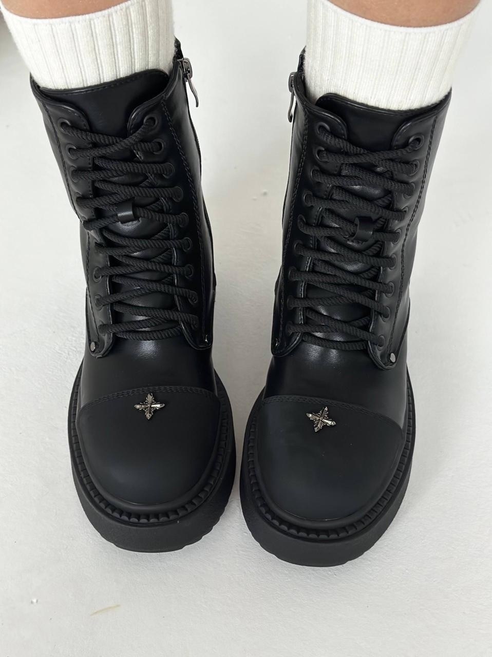 ,ботинки,женские ботинки,женские черные замшевые удобные ботинки на шнуровке на полиподошве tonny black, женская