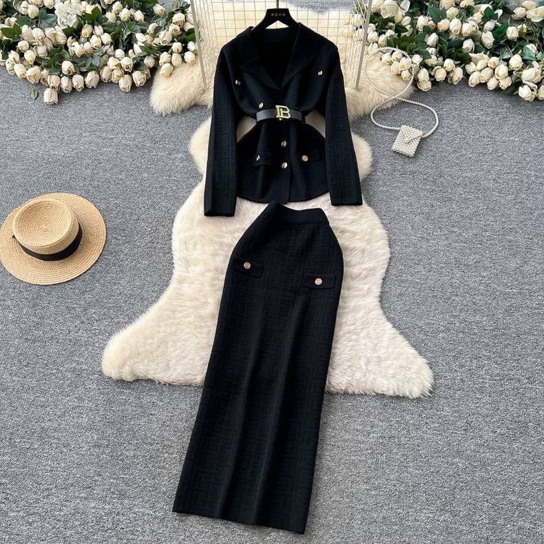 вязаные костюмы,костюм с юбкой,зимний вязаный костюм,вязаные комплекты,женский трикотажный костюм из двух предметов