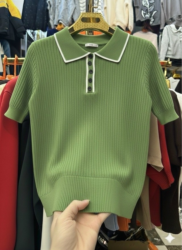 вязаная футболка,свитер поло,трикотажные футболки,летние футболки,свитер с воротником поло