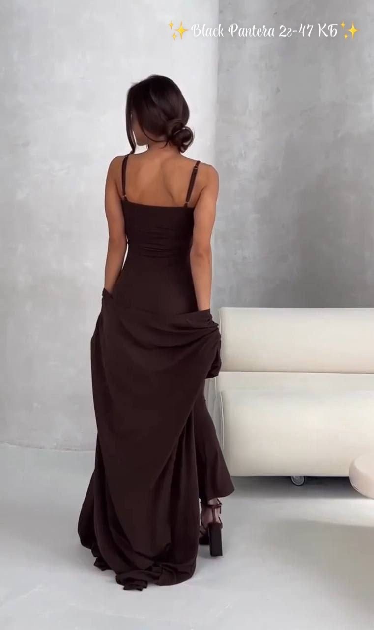 женское платье,длинное платье,вечернее платье,платье коричневое,удлиненное платье