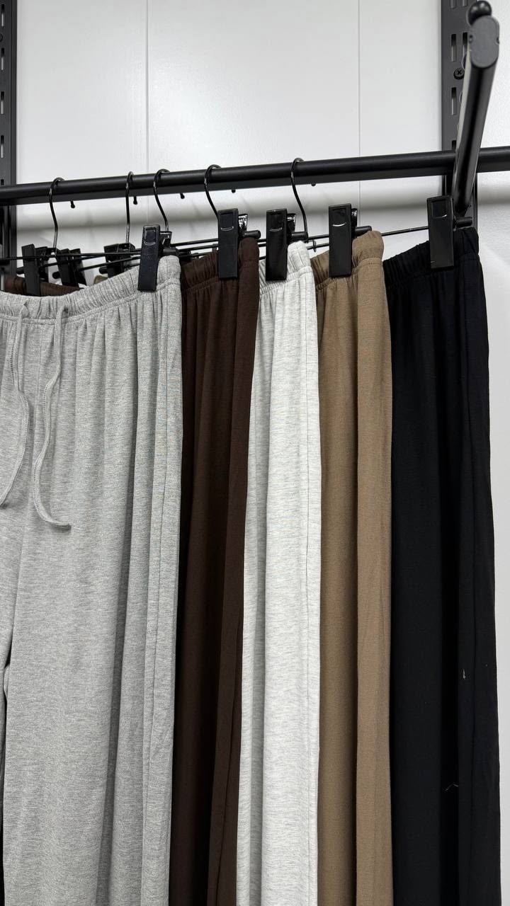 широкие брюки,хлопковый комплект с топом и брюками твое 70583222,штаны белые,свободные брюки,брюки палаццо