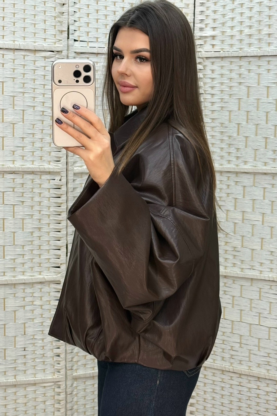 куртка бомбер,куртка бомбер из экокожи emberens,кожаная куртка,кожаный бомбер,женская кожаная куртка