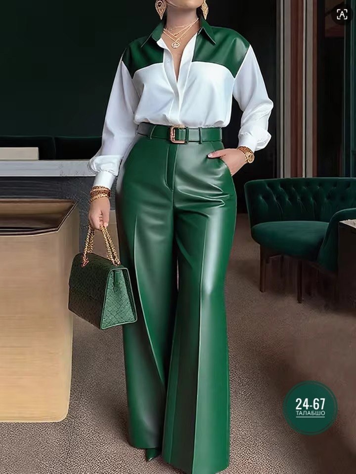 модные брюки,брюки из искусственной кожи палаццо,образ с брюками палаццо,брюки палаццо женские кожаные,кожаные штаны