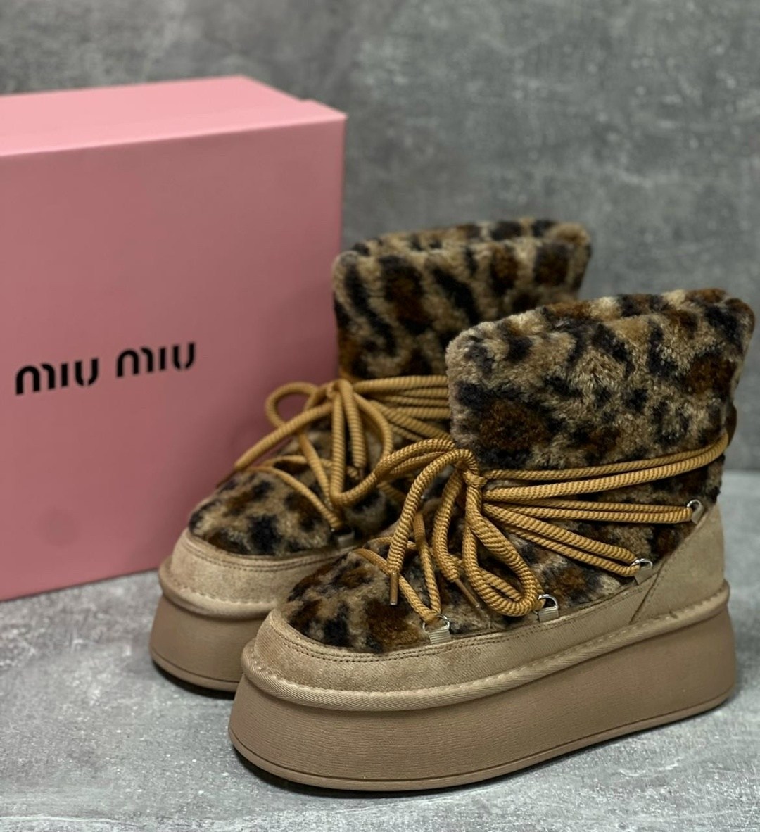 угги зимние с мехом на завязках valentina wang,женские угги,,угги,угги луноходы меховые на высокой подошве besmoda shoes 256523753