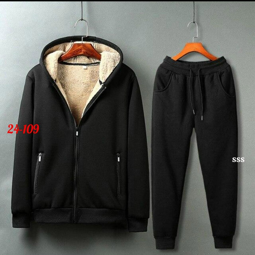мужской кашемировый комплект из 2 предметов толстовка с капюшоном и штаны зима 2026,осенне-зимний мужской спортивный костюм флисовый толстый теплый комплект со штанами и капюшоном,мужской спортивный к
