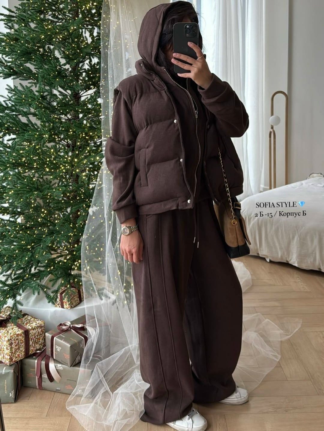 celine женский костюм на флисе кофейного цвета,костюм женский на флисе,костюм на флисе,женский костюм,костюм тройка