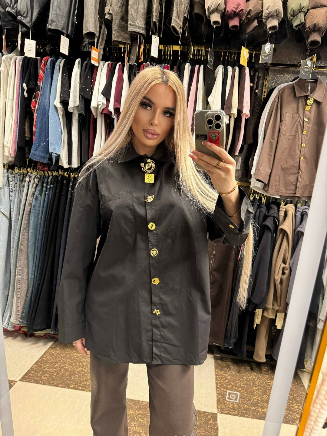 рубашка женская,рубашка,стильная рубашка,рубашка оверсайз черная,женская блузка