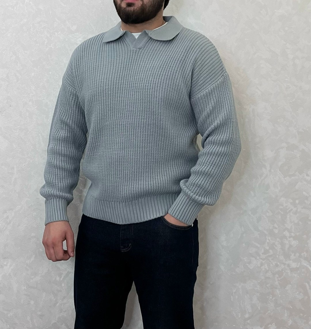 джемпер с воротником,свитер с воротником поло,свитер с воротником,поло свитер,джемпер