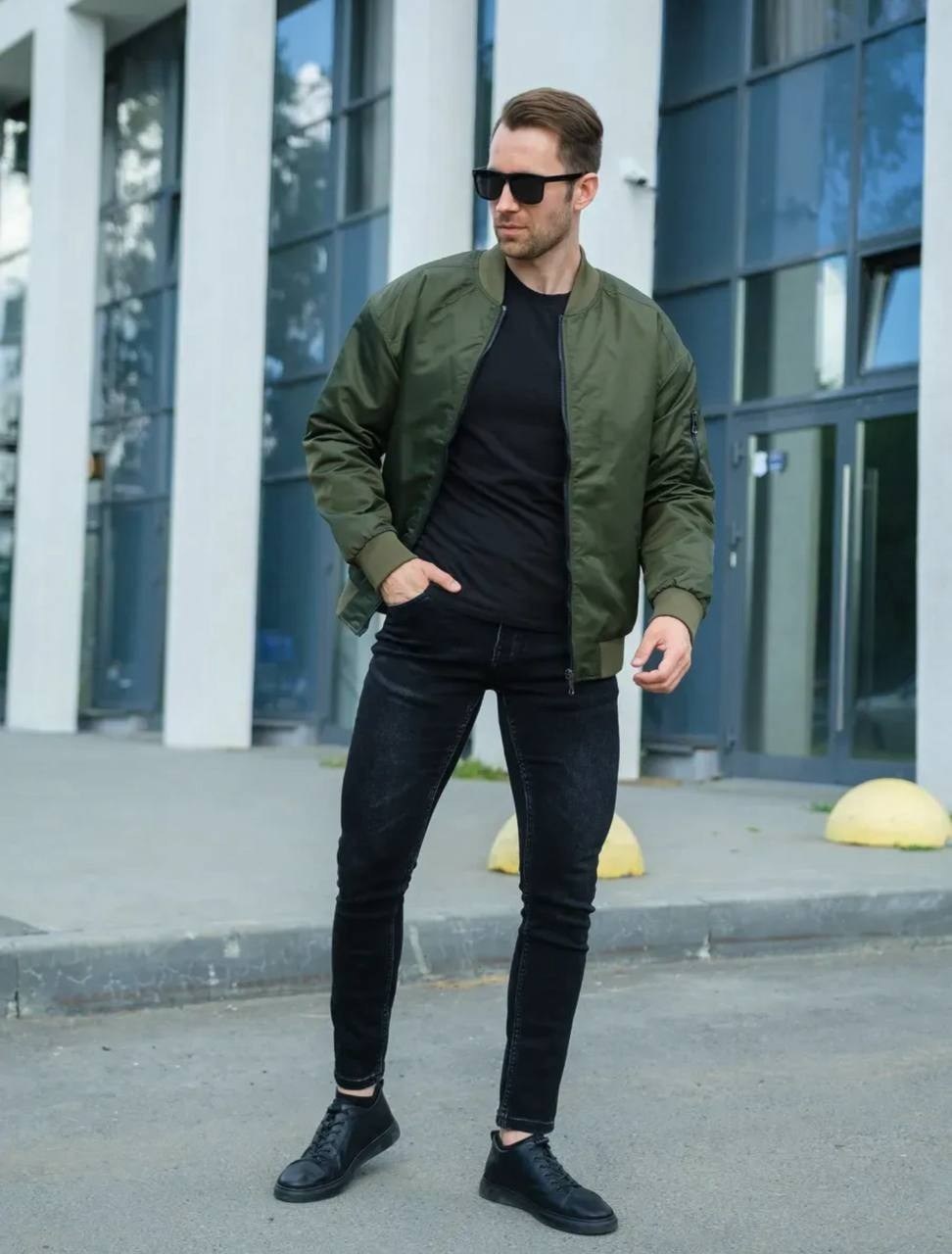 куртка бомбер,куртка бомбер мужская,куртка мужская демисезонная бомбер зеленая bolf ak86,повседневная куртка,мужской бомбер