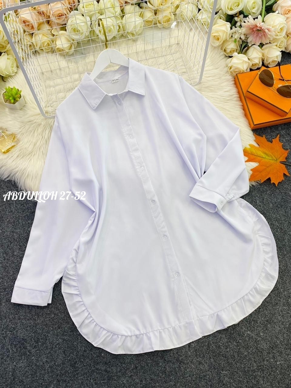 блузка свободного кроя,блузка с оборками,рубашка с оборками,повседневная рубашка,белая женская рубашка