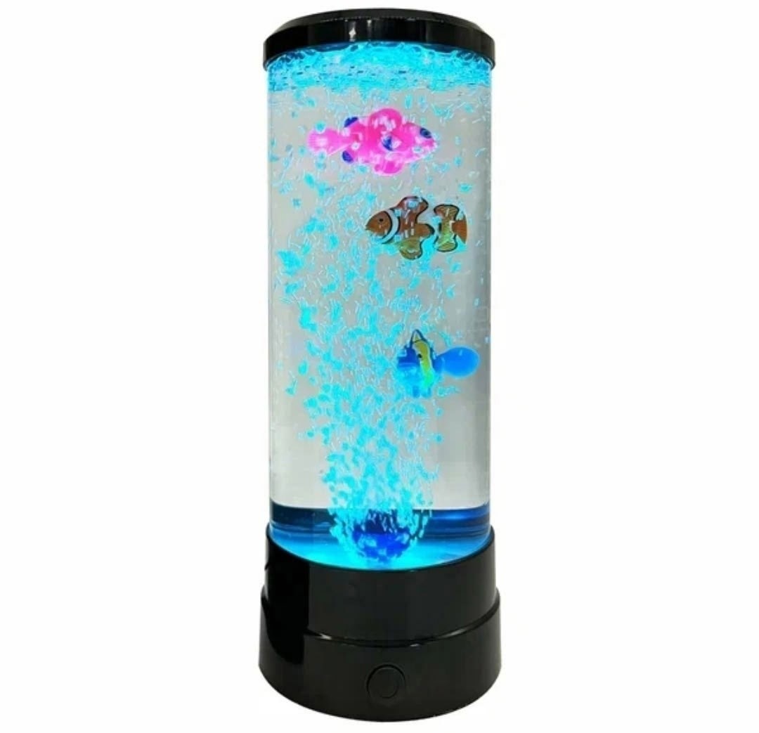 ночник аквариум,светильник с пузырьками,светильник аквариум,мини rgb пузырьковая лампа для рыбы,пузырьковая лампа night light с рыбками