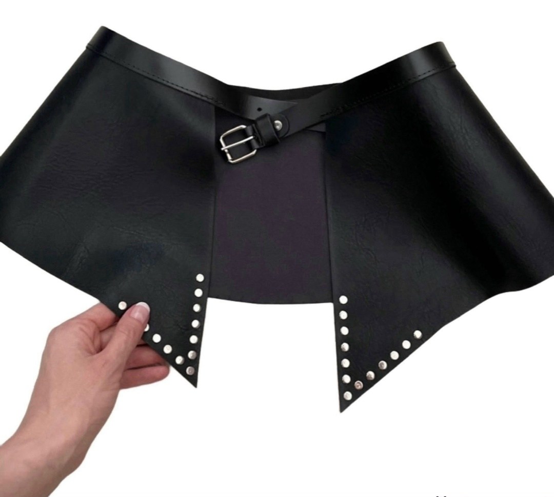 пояс-баска,пояс юбка,кожаная юбка с поясом,пояс на платье,кожаная с баской