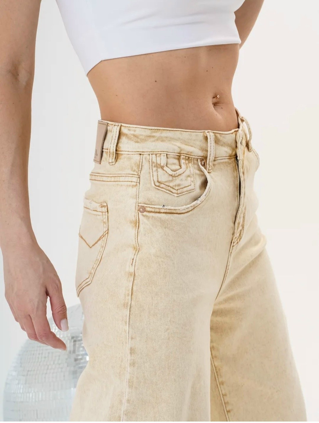 джинсы широкие с высокой посадкой lolo blues,джинсы женские бежевые,джинсы бежевые,женские джинсы,широкие джинсы