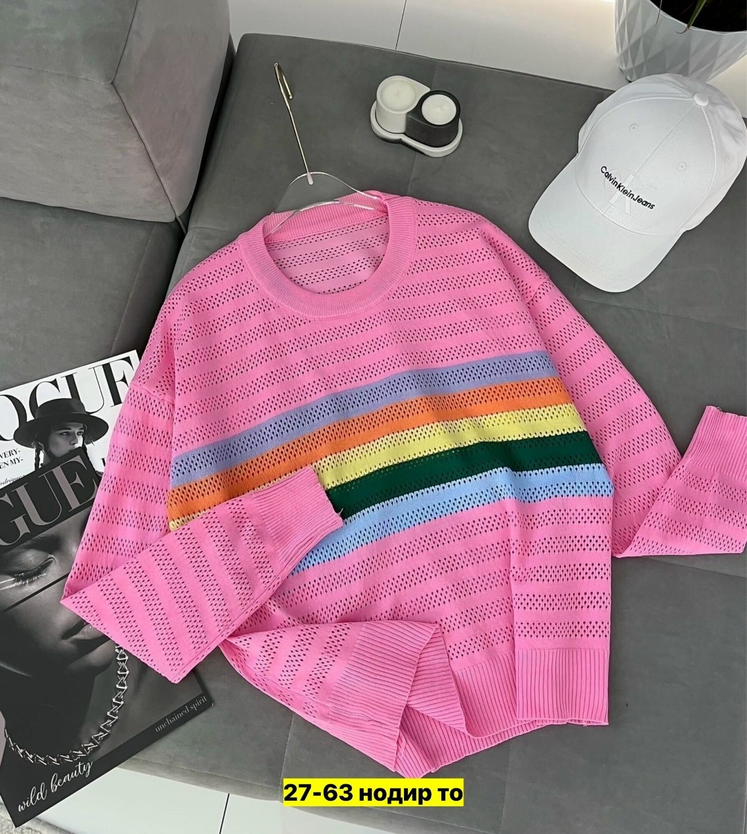 радужный свитер,модные свитера,свитер,свитер в полоску,трикотажный свитер