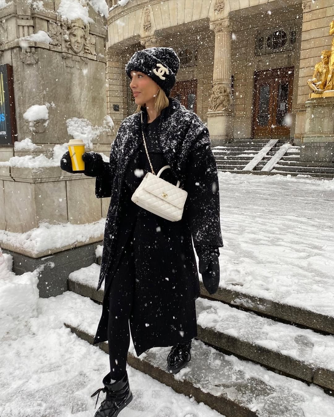 шапка chanel,вязаная шапка chanel,вязаные эластичные шапки bini chanel,шапка шанель,chanel новая осенне-зимняя модная шапка baotou