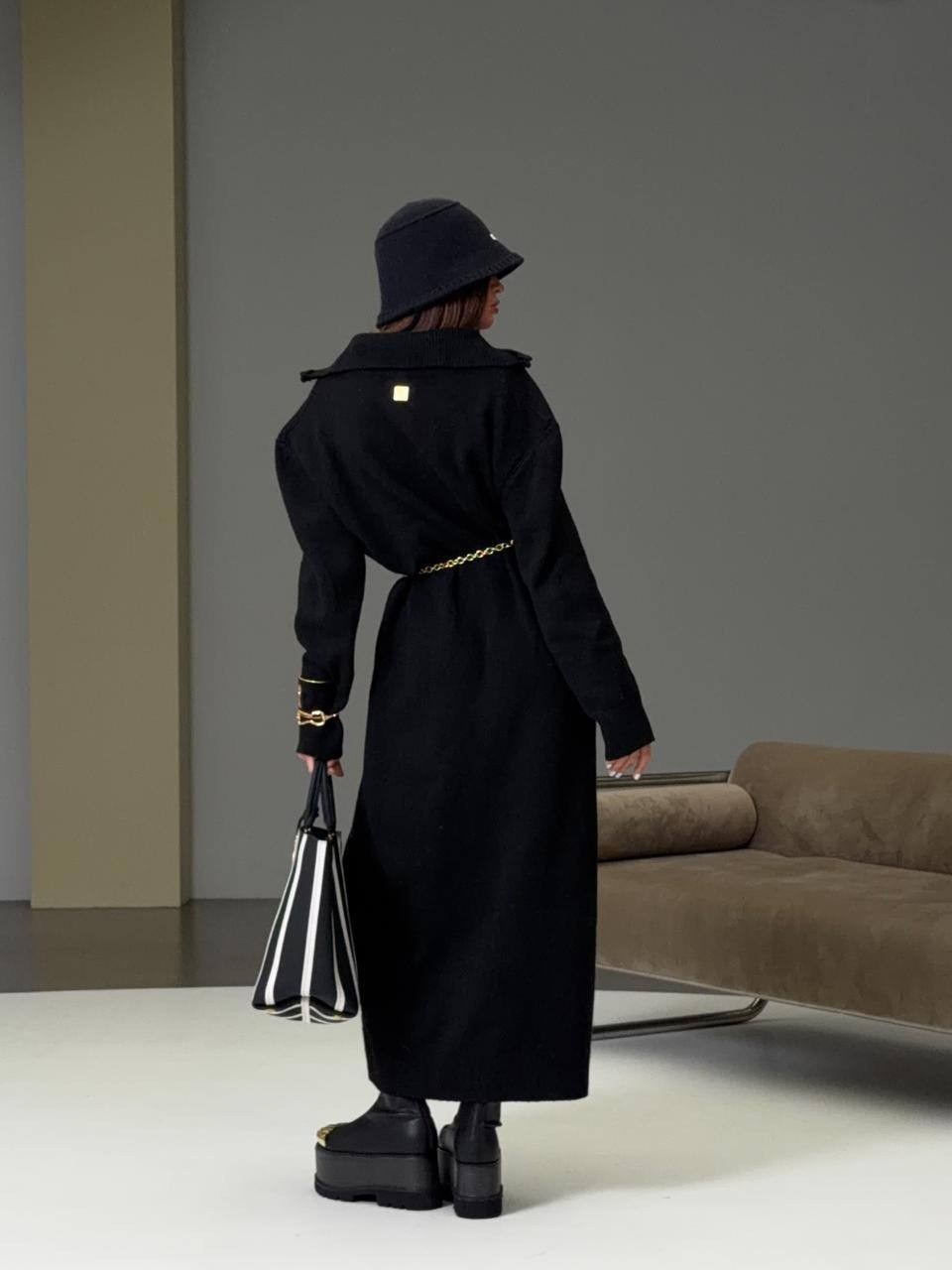 женское шерстяное пальто с поясом длинное черное,пальто модное,пальто тренч,пальто черное,пальто женские