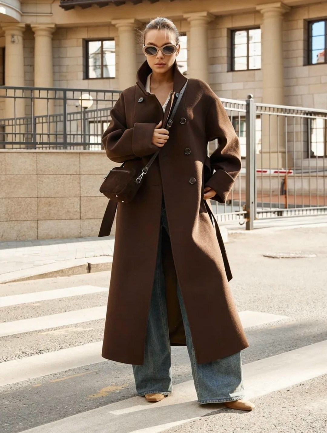 коричневое пальто женское,длинное пальто,пальто коричневое,шерстяное пальто,пальто dava 7006 шоколадное