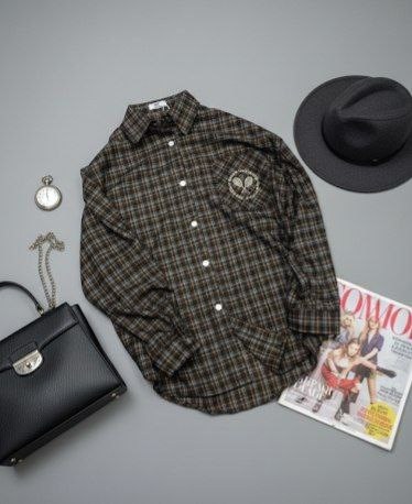 шерстяная рубашка в клетку тартан miu miu коричневый,рубашка женская в клетку,клетчатая рубашка,клетчатая женская рубашка,женские винтажные клетчатые рубашки