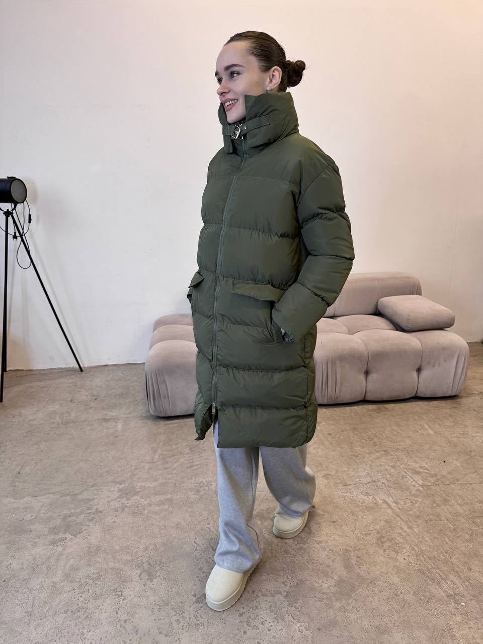 пуховик средней длины,пуховик,женский пуховик,бежевый пуховик,женская зимняя длинная куртка-пуховик 2026 года