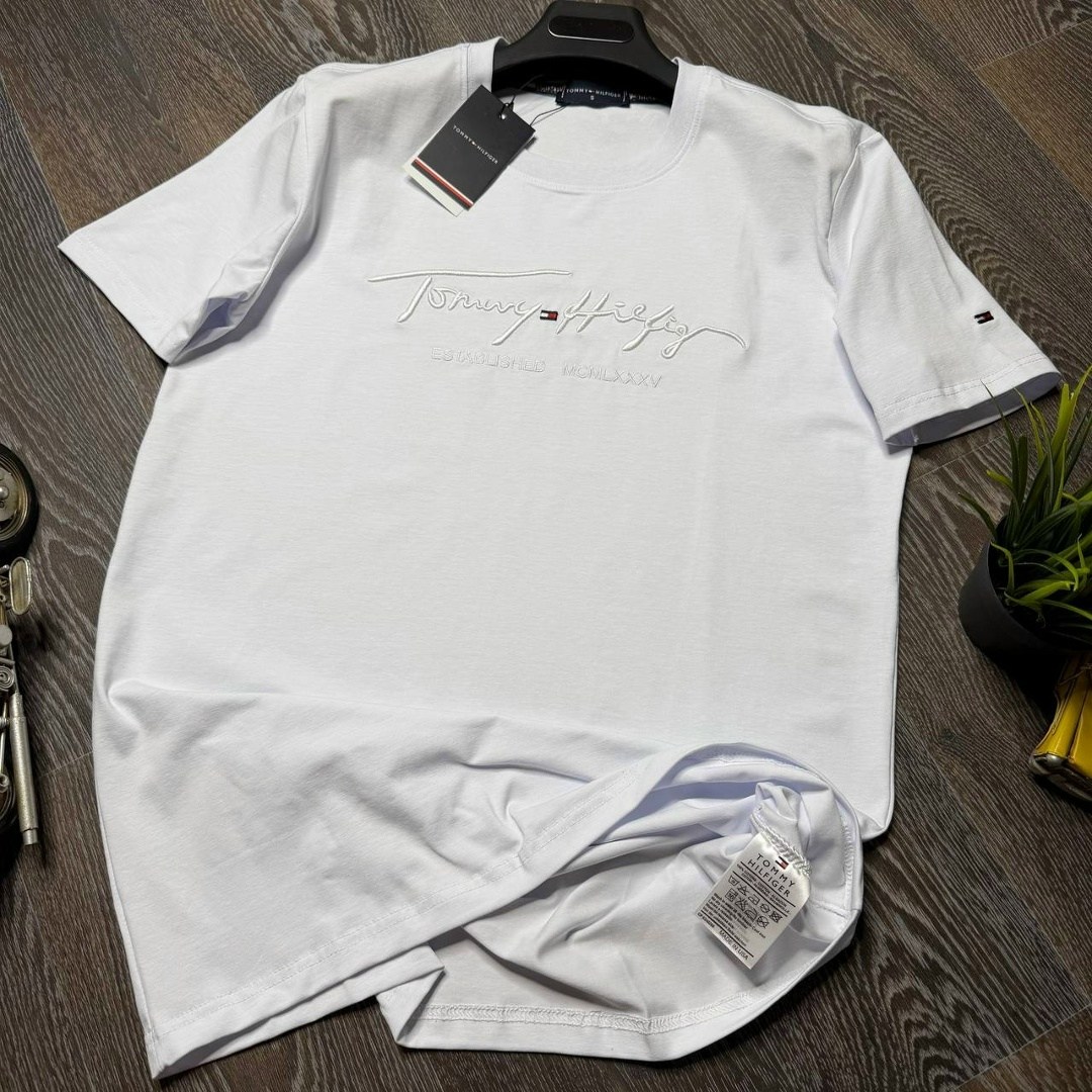 мужская футболка tommy hilfiger,футболки tommy hilfiger,футболки для мужчин,мужская футболка,футболки мужские белые