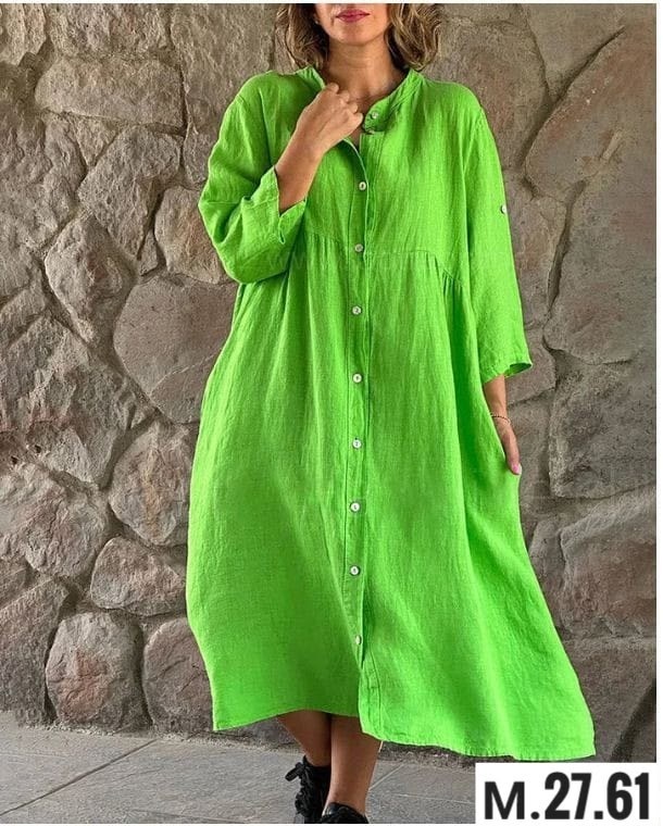 свободное платье рубашка на пуговицах,свободные платья для женщин,платье рубашка свободное,женское платье рубашка,платье рубашка из хлопка и льна
