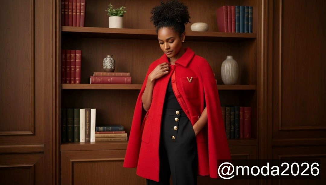 красное пальто,кейп пальто с воротником красный,модное пальто,пальто накидка