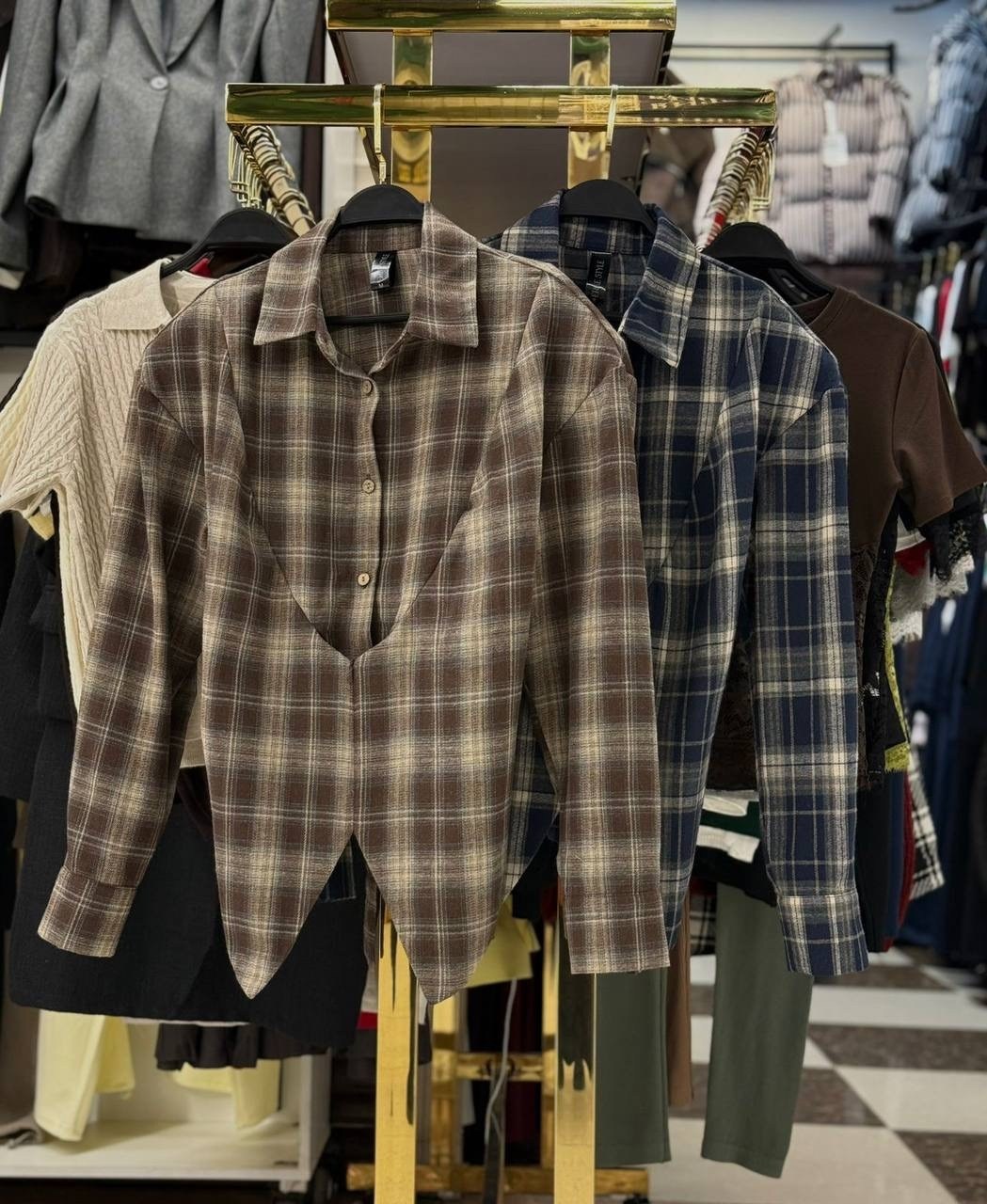 рубашка в клетку,рубашка в клетку оверсайз женская,рубашка,рубашка хлопок