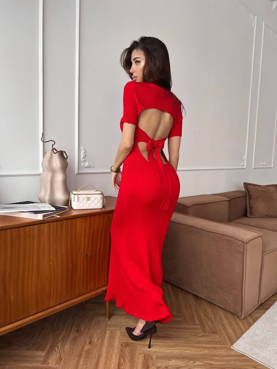 платье с открытой спиной,облегающее платье,трикотажное платье,платье,длинное платье