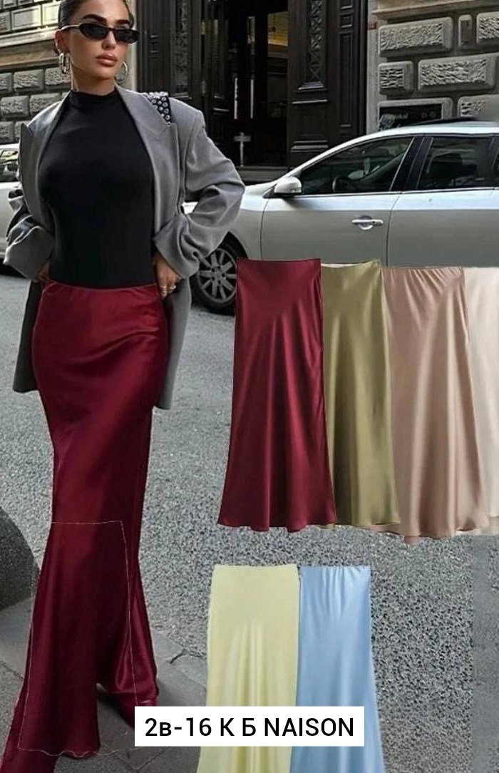 юбка атласная из шелка макси 110 см voronin s,юбка атласная женская,элегантные атласные юбки bgteever для женщин,юбка voronin классика,юбка макси