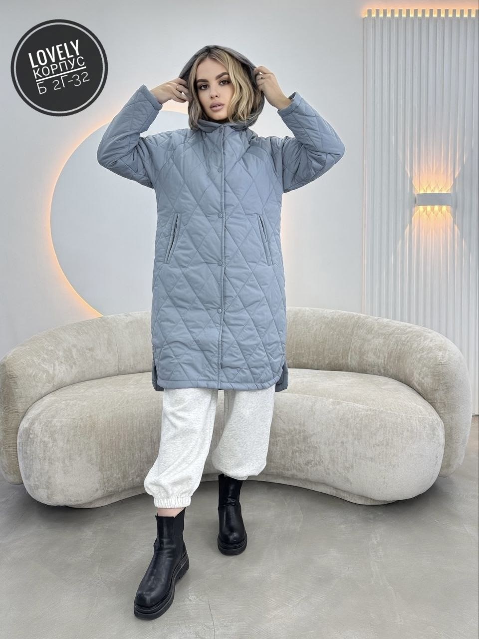 демисезонная куртка,куртка женская демисезонная,пальто демисезонное стеганое,пальто стеганое демисезонное с капюшоном оверсайз maxils,стеганое пальто