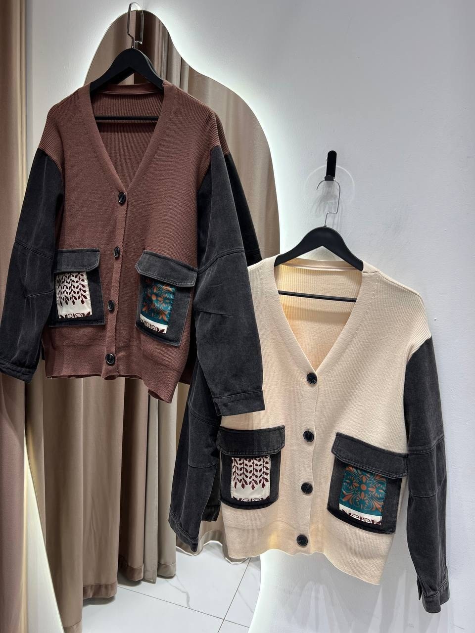 джинсовый кардиган,кардиган,кардиган с карманами,вязаный кардиган с карманами,джинсовый кардиган с карманами
