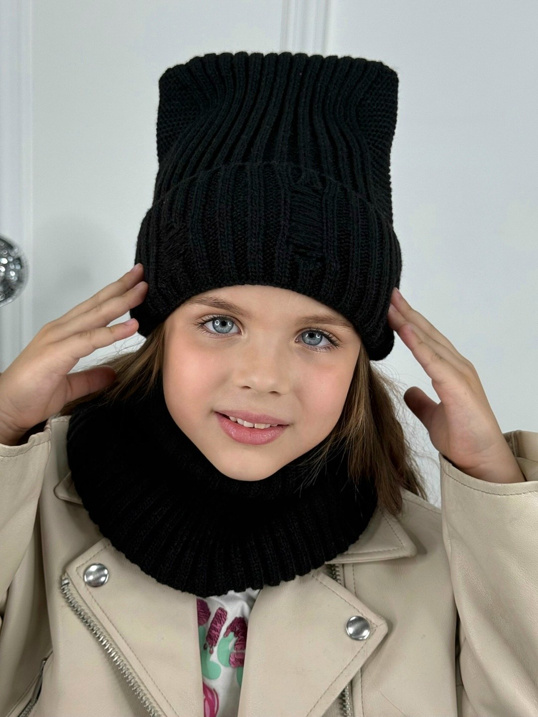 шапка для женщин,шапка женская,комплект шапка и снуд демисезонный зимний lyxury,комплект шапка и снуд,комплект вязаный