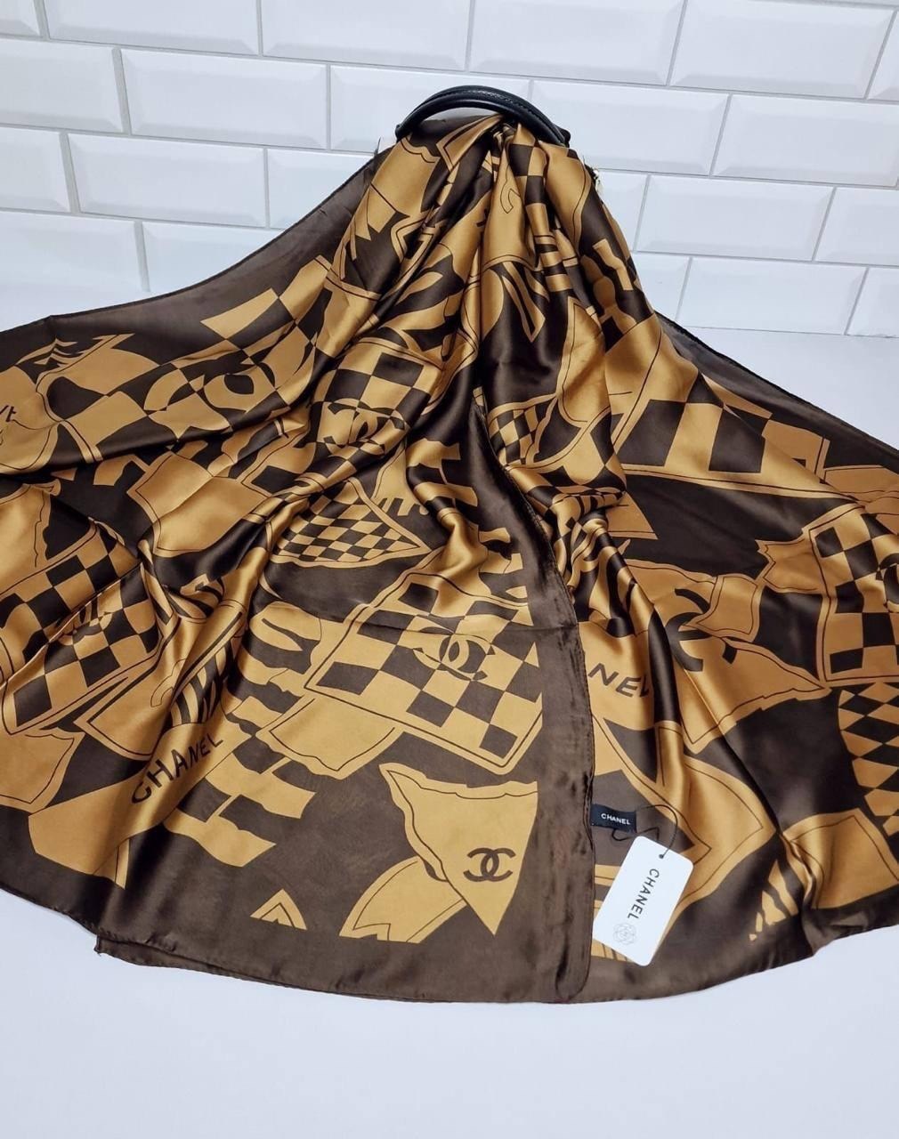 шарф шанель,шарф chanel,платок chanel,брендовый женский палантин louis vuitton,шарф шелковый