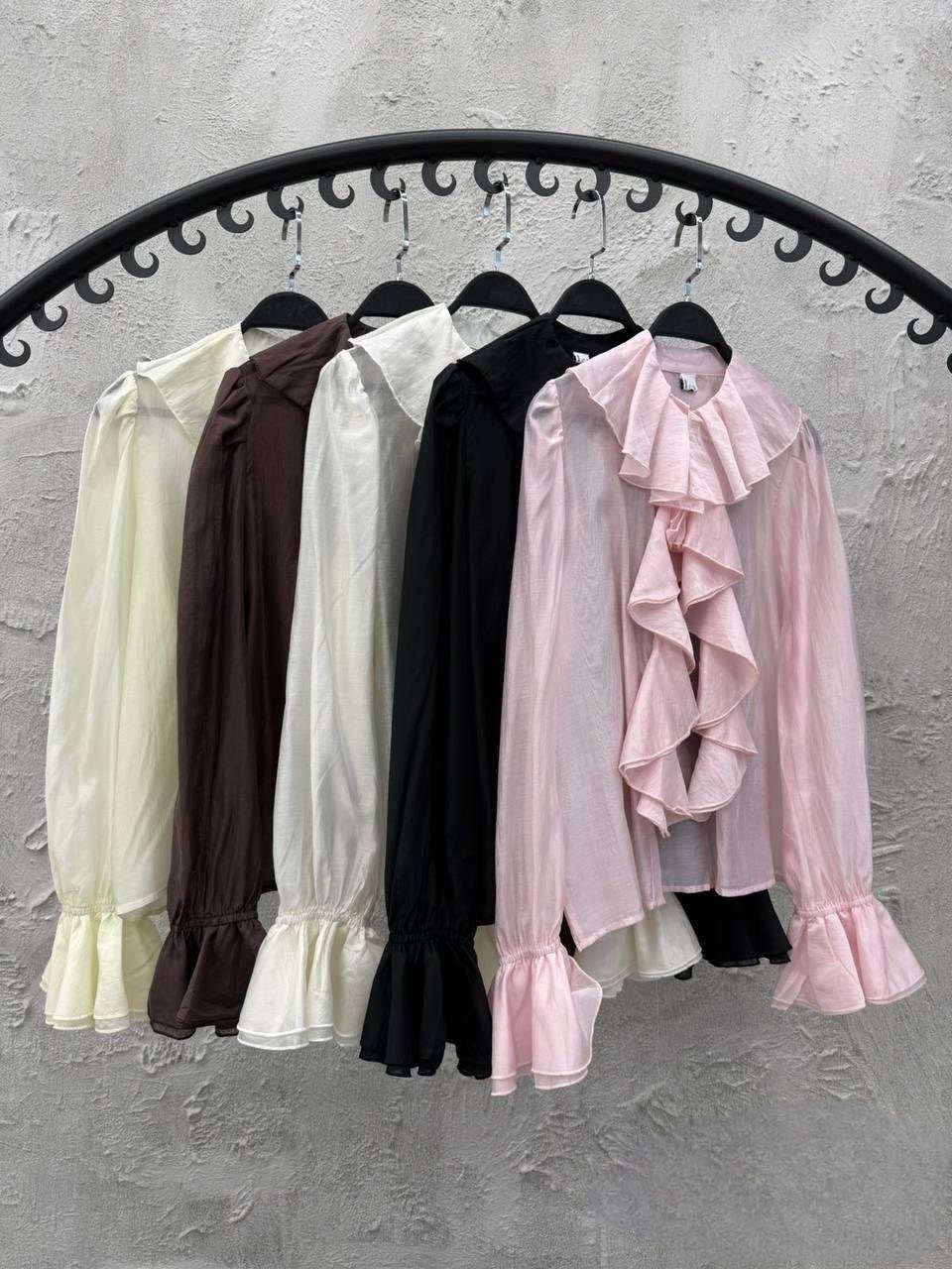 блузка с рюшами,блузка с оборками,блузка нарядная с воланами и рюшами emberens цвет розовый,блуза из шифона с рюшами,блузка нарядная