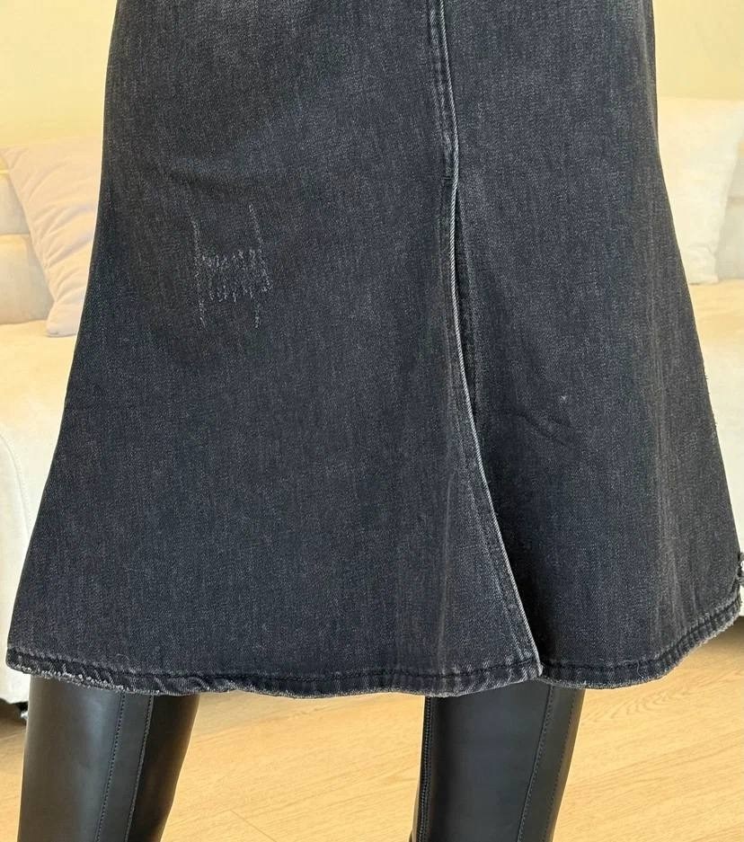 юбка миди джинсовая прямая с разрезом спереди,юбка джинсовая длинная с разрезом savkatov style,юбка джинсовая длинная с разрезом,юбка джинсовая миди с разрезом,юбка женская миди джинсовая прямая с раз