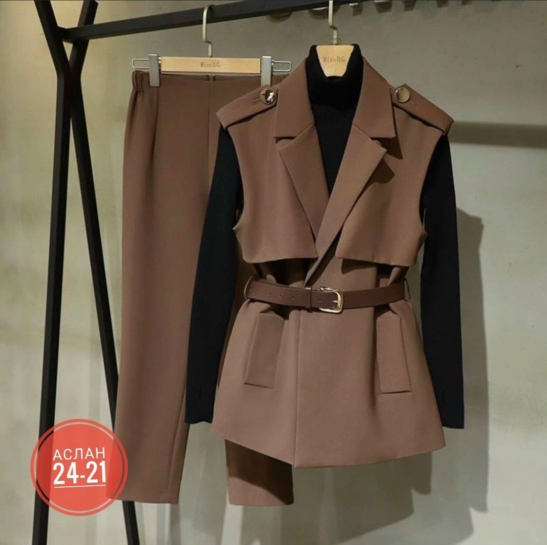 костюм тройка женский,женский костюм-двойка, осенне-весенний тонкий жилет и брюки в западном стиле,женский повседневный брючный костюм vgh,элегантный костюм,женские костюмы