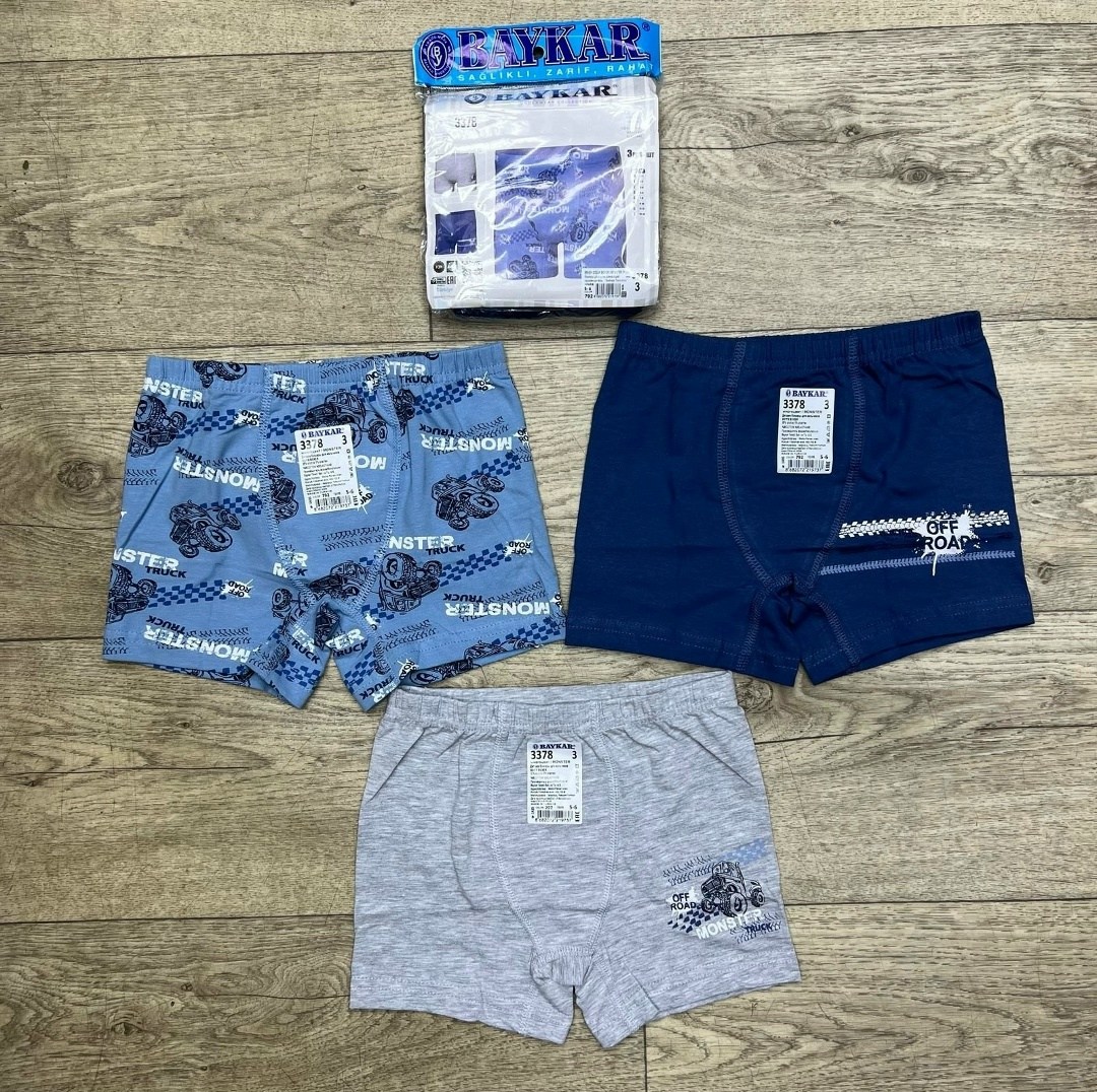 комплект трусов боксеры baykar,комплект трусов боксеры baykar для мальчиков,детские трусы боксеры набор 3 шт,трусы боксеры набор 3 шт baykar,боксеры для мальчика baykar