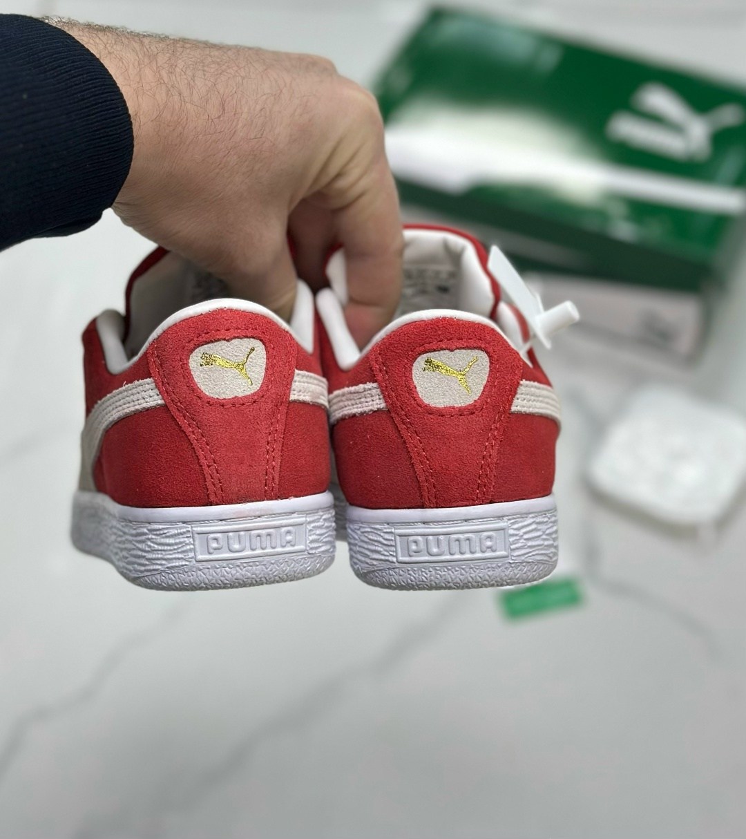 puma suede classic,кеды пума суеде классик,puma кроссовки,puma suede,кеды пума мужские белые с красным