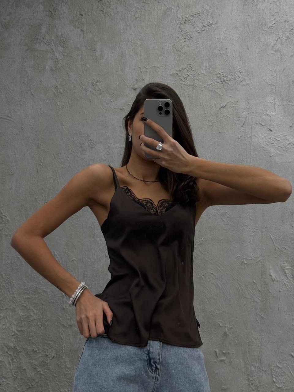 шелковая майка,шелковый топ,топ с кружевом,майка с кружевами,шелковый топ с кружевом