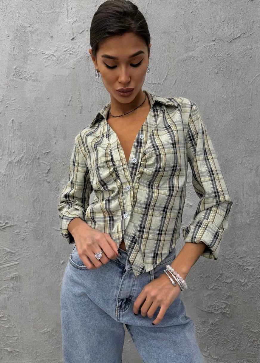 женская рубашка в клетку,рубашка женская,блузка стильная,рубашка в клетку,стильная рубашка