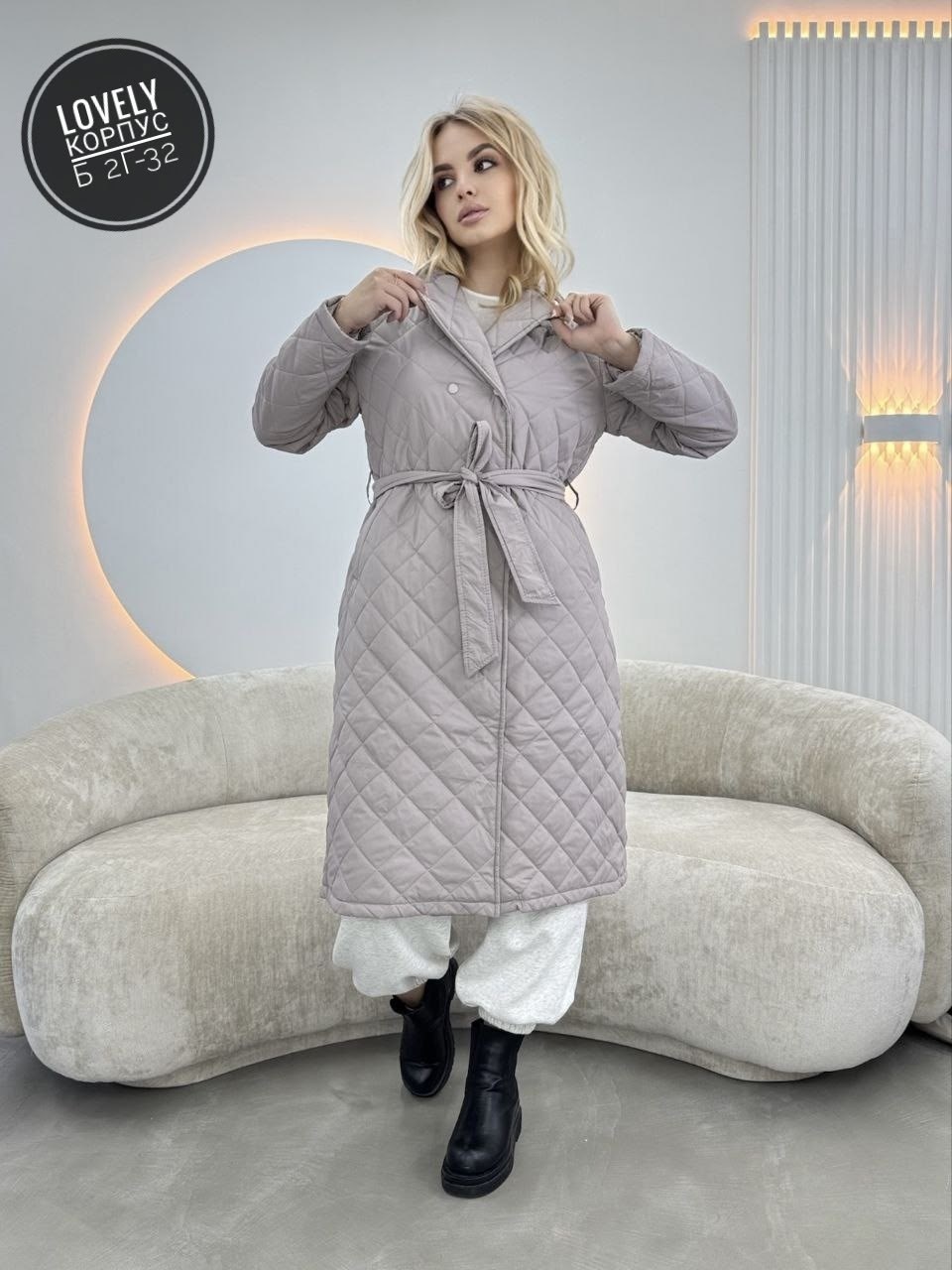 куртка демисезонная длинная стеганая с поясом ah fashion,пальто женское демисезонное стеганое,пальто стеганое плащ стеганый куртка женская весна dh fashion,стеганое пальто,стеганое пальто женское