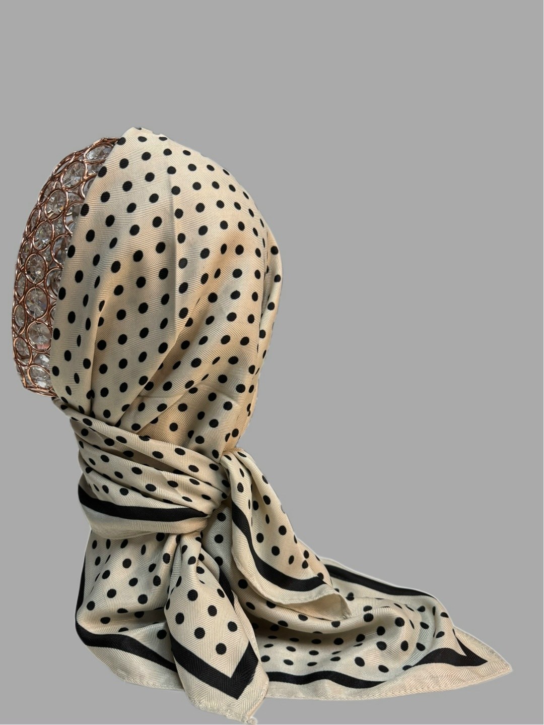 шарф в горошек,платки шарф,платки женские,платок в горошек,шелковый шарф