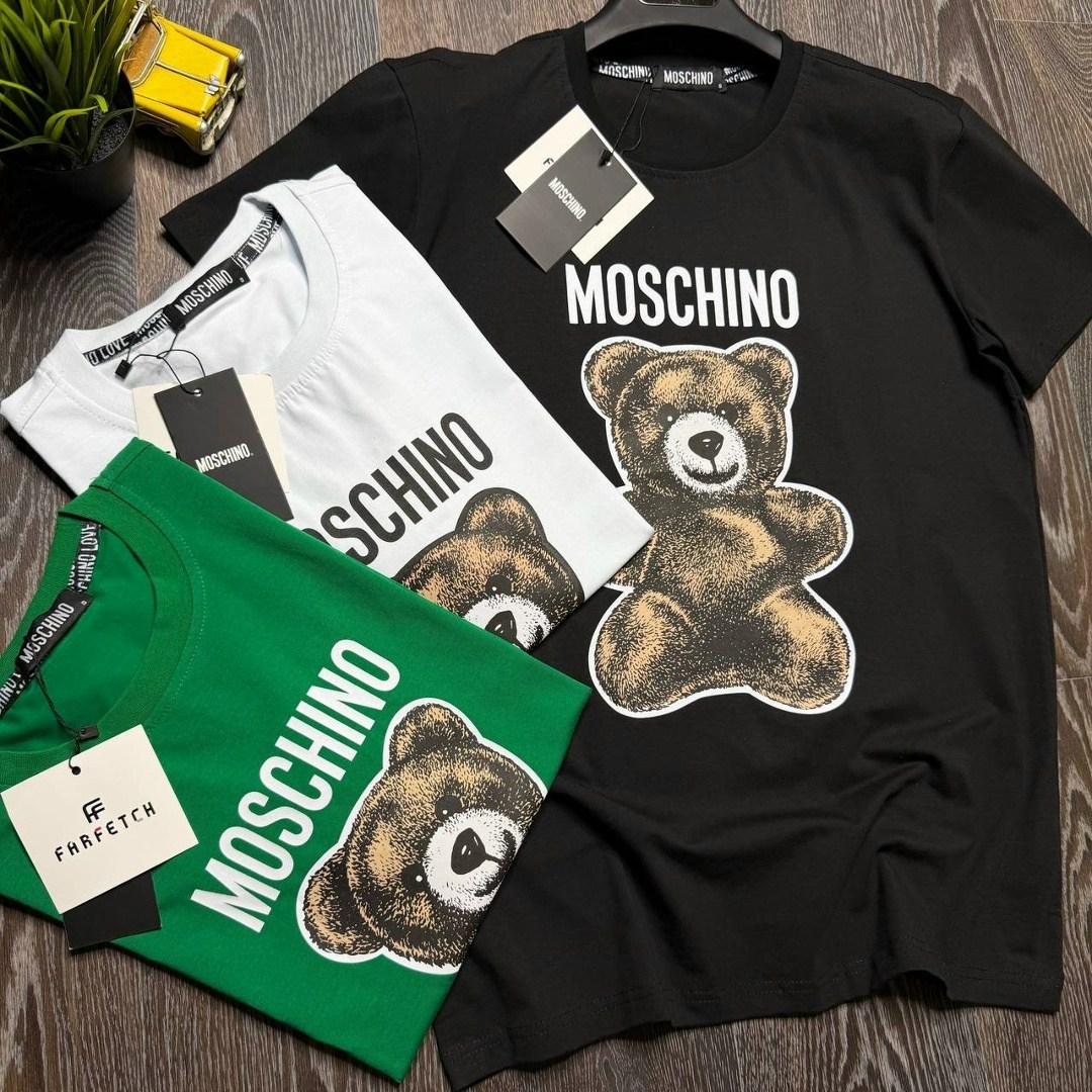 футболка moschino мужская,футболки moschino,moschino футболка мужская с медведем,moschino moschino,футболка с мишками