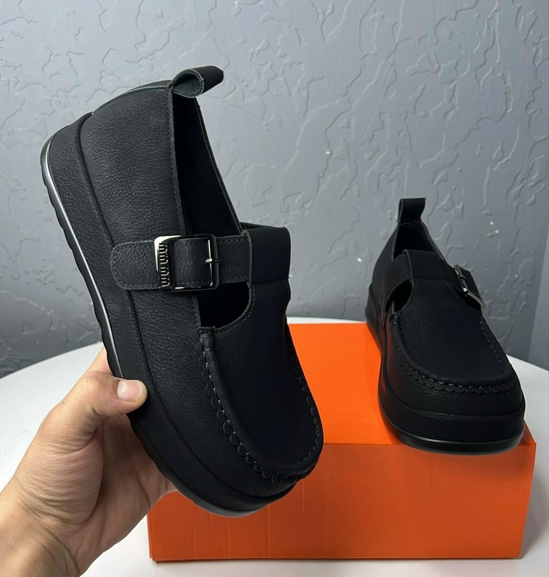 , женская,лоферы коричневые с ремешком замшевые,туфли на плоской подошве,женские туфли на плоской подошве