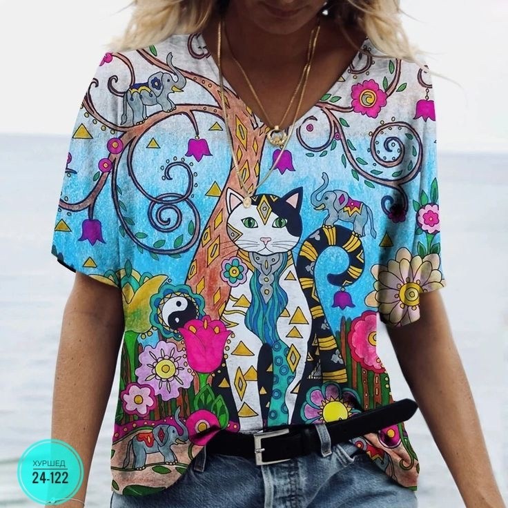женские футболки с принтом,футболки женская,футболки для женщин,футболка женская кот,женская летняя футболка