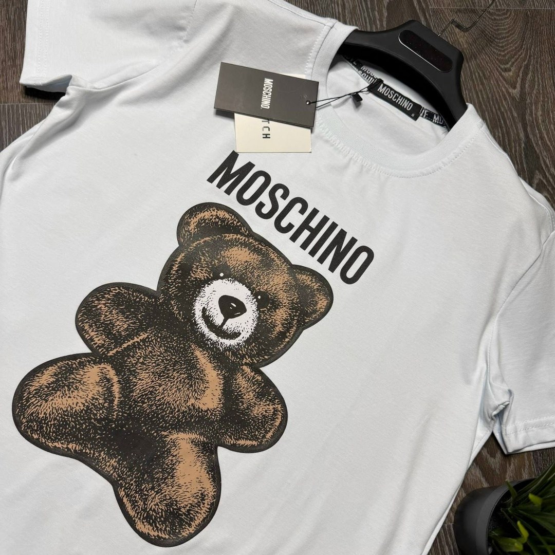 футболка moschino мужская,футболки moschino,moschino футболка мужская с медведем,moschino moschino,футболка с мишками