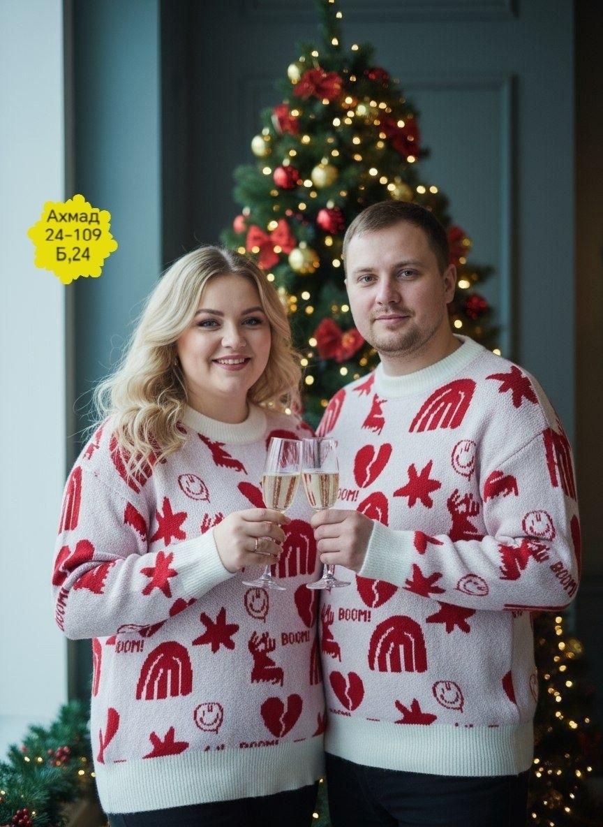 джемпер вязаный kaftan "new year" р.56,новогодний джемпер,свитер новогодний,джемпер вязаный kaftan "new year" р.46,свитер мужской новогодний