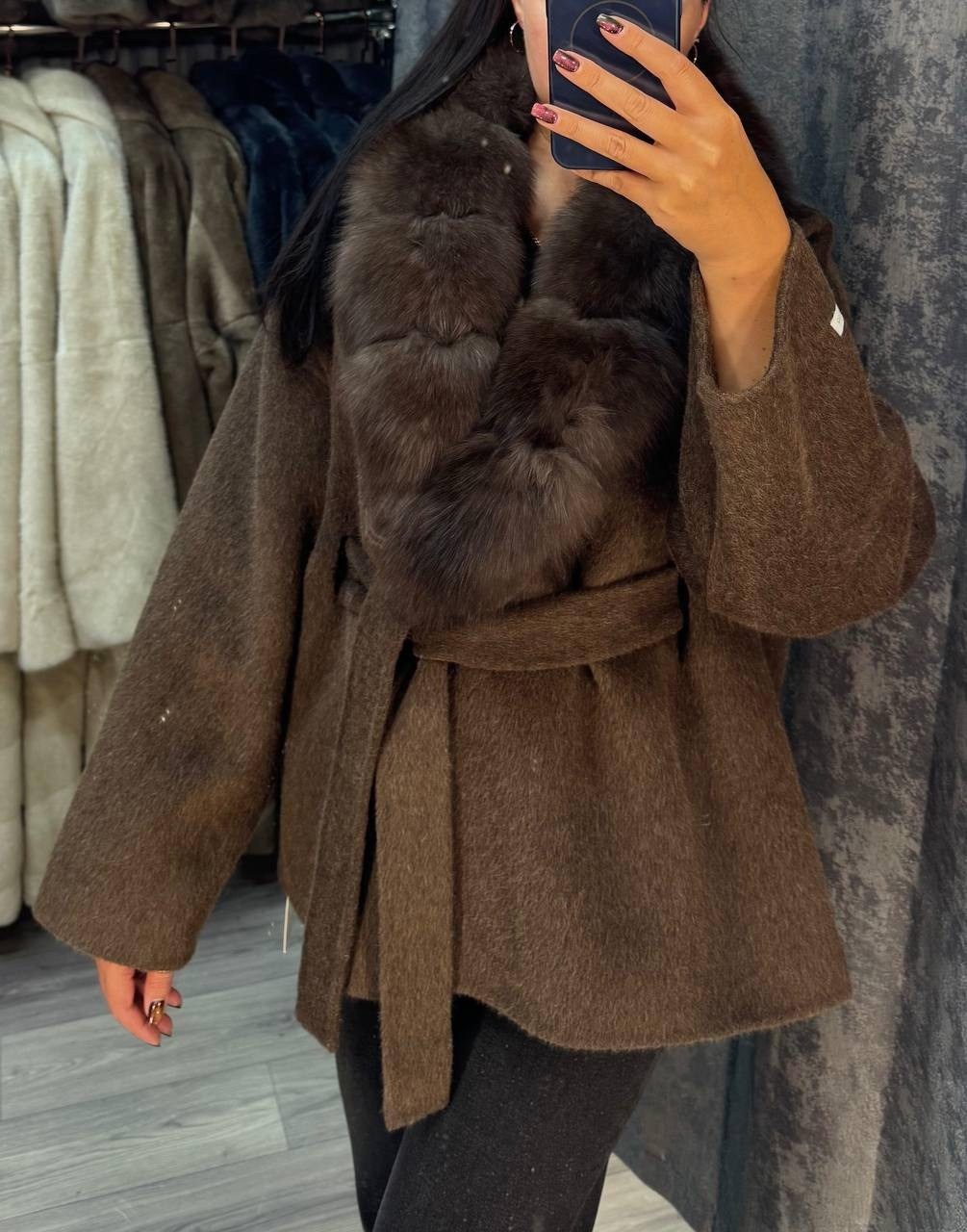 пальто соболь,пальто с мехом,пальто с мехом песца yana kraft brand,пальто с мехом соболя,пальто шерстяное с мехом соболя stone